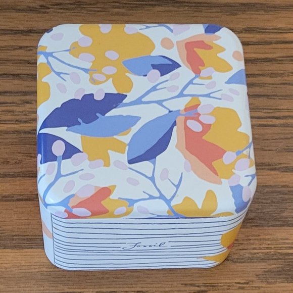 ❣️HP❣️ FOSSIL Riley mult-function coral dial stainless steel ladies watch. NWOT - Picture 7 of 9